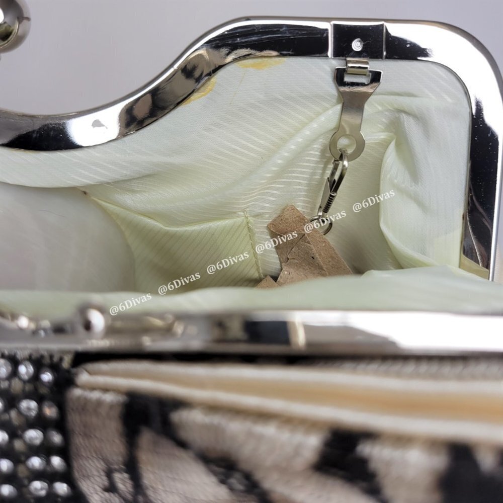 Beige Evening Purse, Cocktail Purse - Picture 8 of 10